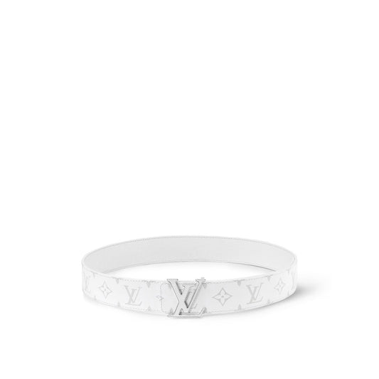 Louis Vuitton - Ceinture LV Initiales 40 mm réversible Blanc