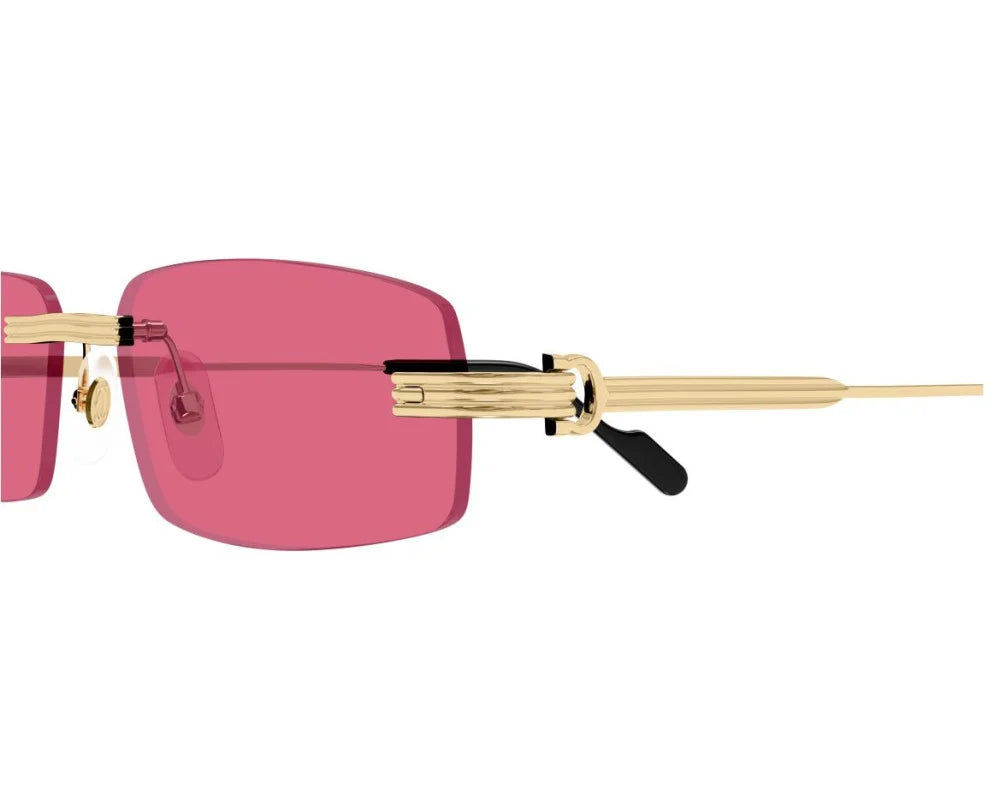 Cartier - Lunettes solaires Cartier Première Monture Or Verres Rose