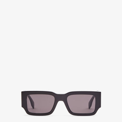 Fendi - Lunettes De Soleil Fendi Diagonal en acétate Noir