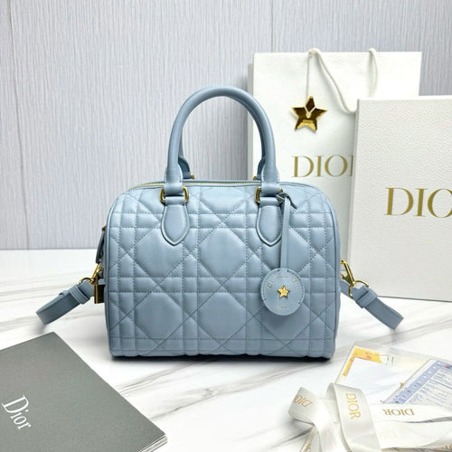 Dior - Sac Dior Groove 25 Cuir Bleu Clair