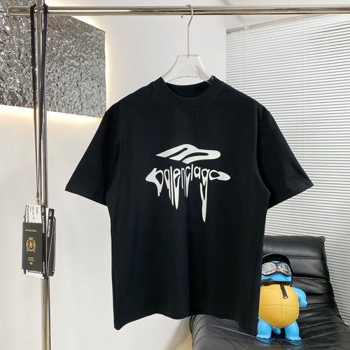 Balenciaga - T-shirt en coton Art Graphique Noir
