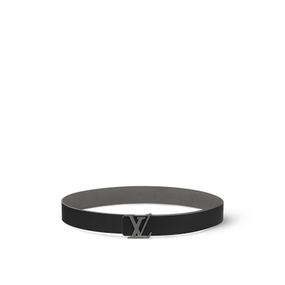 Louis Vuitton - Ceinture LV Taurillon 40 mm réversible Dark Grey