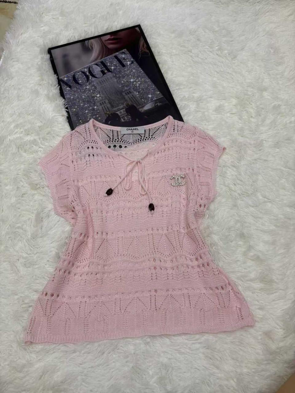 Chanel - T-shirt Gris/Rose/Jaune/Bleu