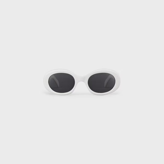 Celine - Lunettes De Soleil Triomphe 01 en Acétate Blanc