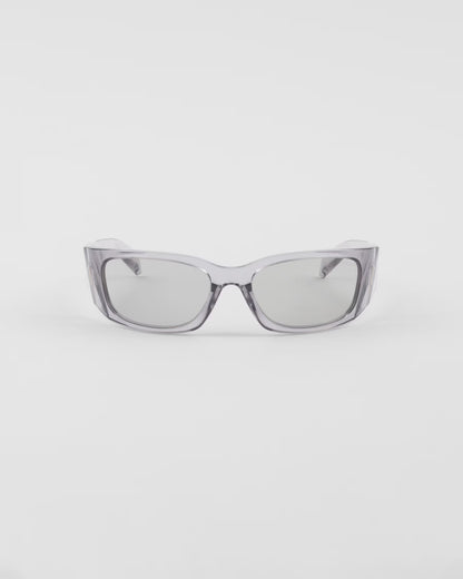 Prada - Lunettes De Soleil Prada Symbole Verres Gris Clair Transparent