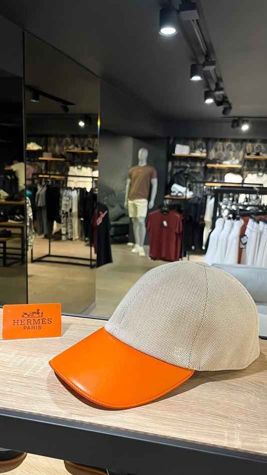 Hermès - Casquette Tess Kelly Visière Orange