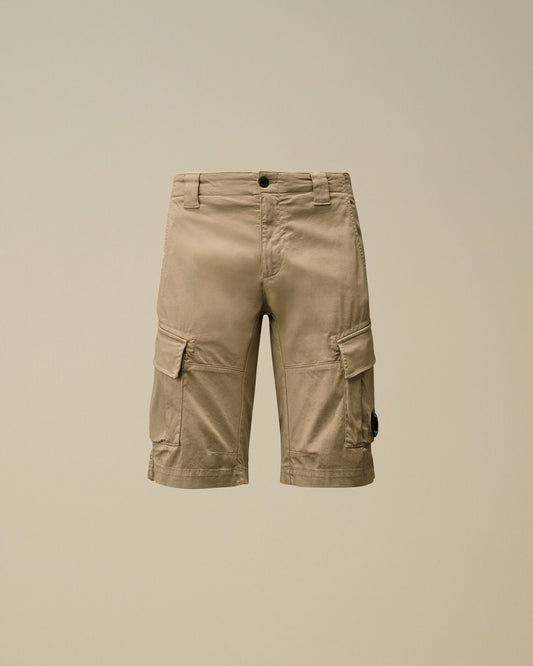 C.P Company - Short Cargo stretch sateen Vintage Khaki Beige