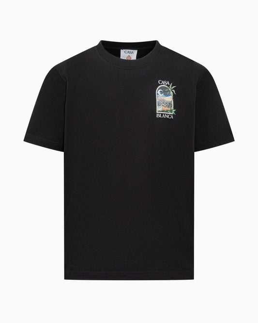 Casablanca - T-shirt Night Palm Noir