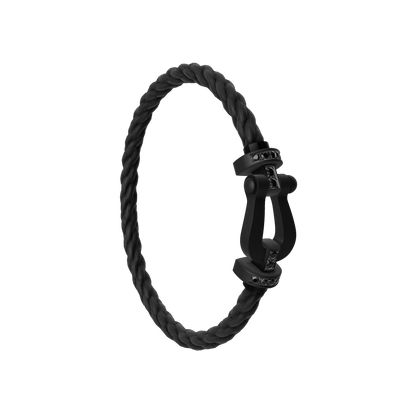 Fred - Bracelet Force 10 Titane Noir / Diamants Noir