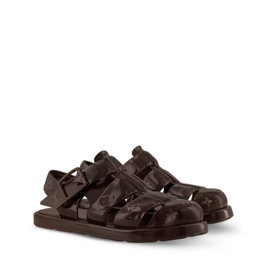 Louis Vuitton - Sandale LV Venice Marron
