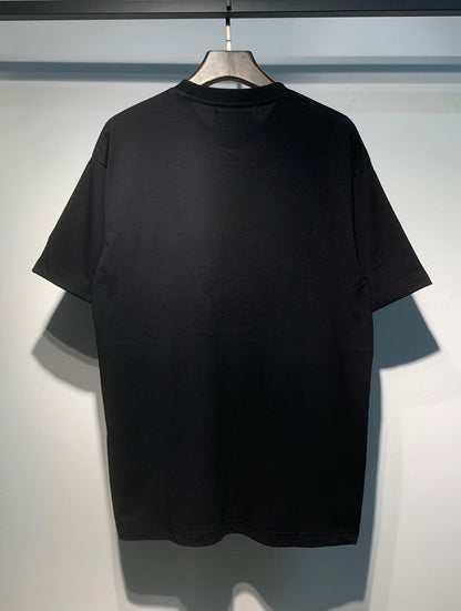 Amiri - T-shirt en coton écriture coloré Noir