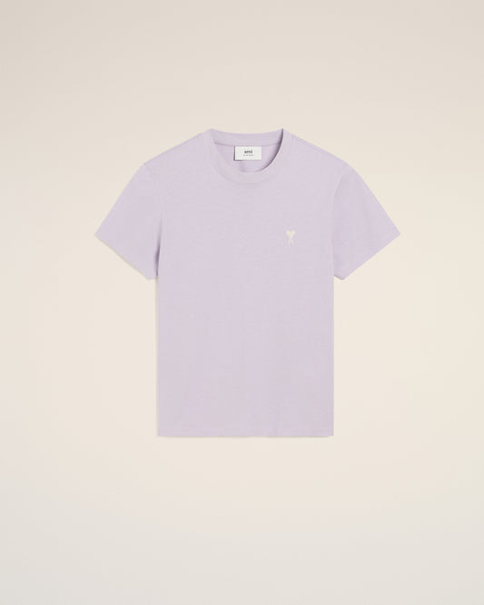 Ami - T-shirt Patch Ami De Cœur en jersey de coton Violet