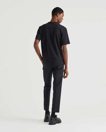 Prada - T-shirt en coton Noir