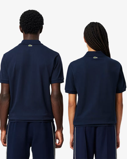 Lacoste - Polo L.12.12 classic fit imprimé signature Bleu Nuit