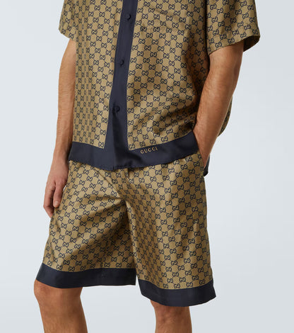 GUCCI - Chemise GG imprimée en soie