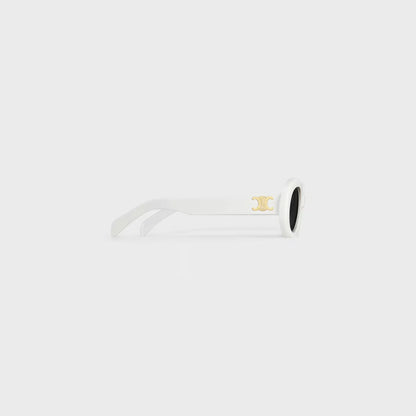Celine - Lunettes De Soleil Triomphe 01 en Acétate Blanc
