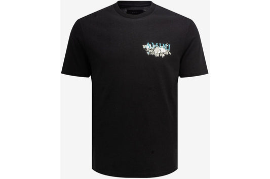 Amiri - Floral Logo Tee Tee Noir