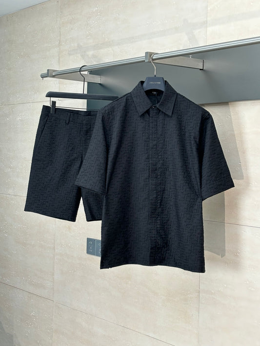 Fendi - ENSEMBLE Chemise + Short Noir/Noir