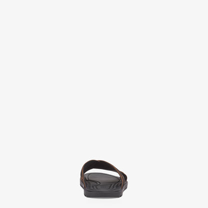 Fendi - Sandales Semelle en tissu multicolore Marron