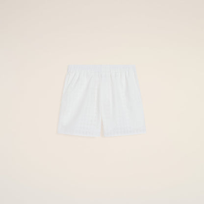 Ami - Short en coton Blanc