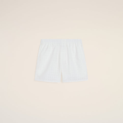 Ami - Short en coton Blanc