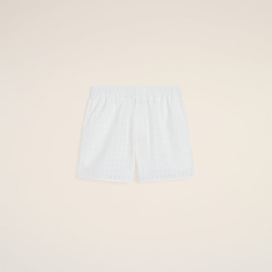 Ami - Short en coton Blanc