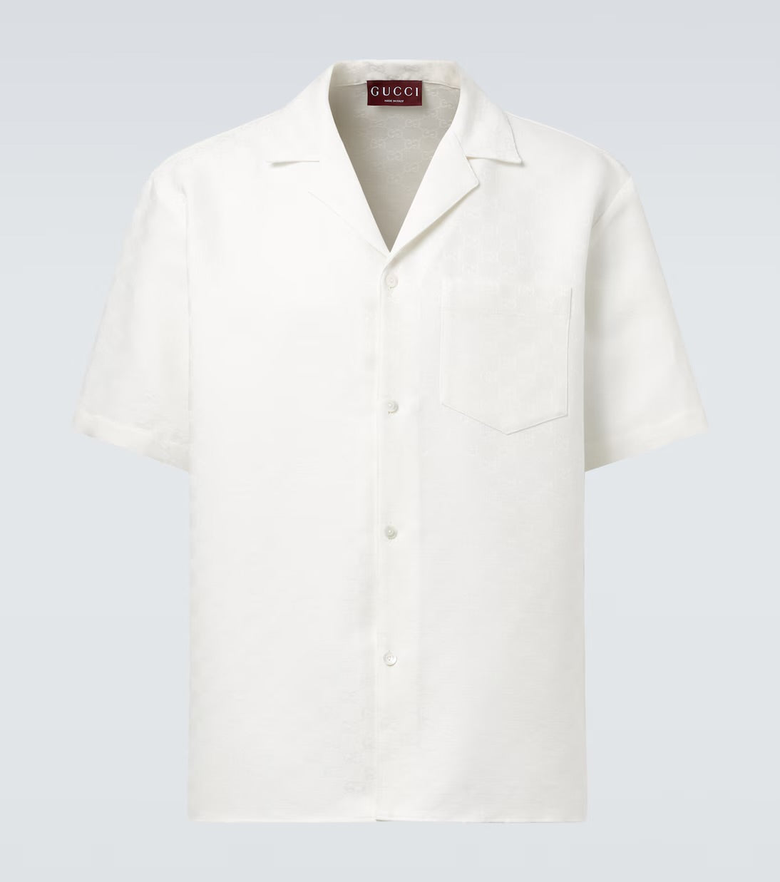 GUCCI - Chemise en lin melangé Blanc