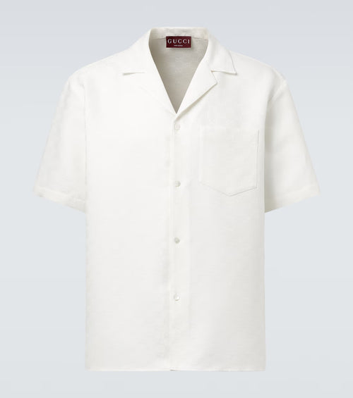 GUCCI - Chemise en lin melangé Blanc