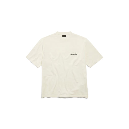 Balenciaga - T-SHIRT BALENCIAGA BACK FIT MEDIUM BEIGE