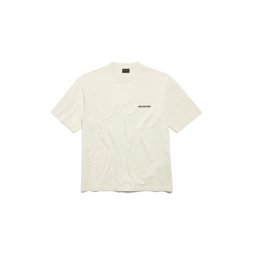 Balenciaga - T-SHIRT BALENCIAGA BACK FIT MEDIUM BEIGE