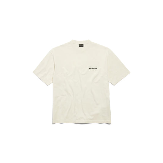 Balenciaga - T-SHIRT BALENCIAGA BACK FIT MEDIUM BEIGE
