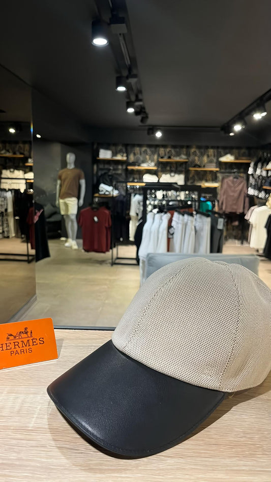 Hermès - Casquette Tess Kelly Visière Noir
