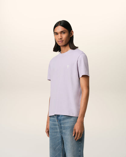 Ami - T-shirt Patch Ami De Cœur en jersey de coton Violet