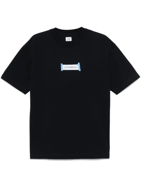 C.P Company - T-shirt à logo imprimé Noir