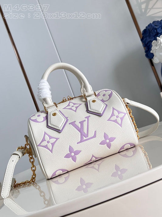 Louis Vuitton - Sac Speedy Bandoulière 20 Violet Clair