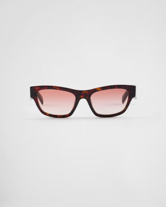 Prada - Lunettes De Soleil Prada Symbole Verres Dégradés Rose Poudré