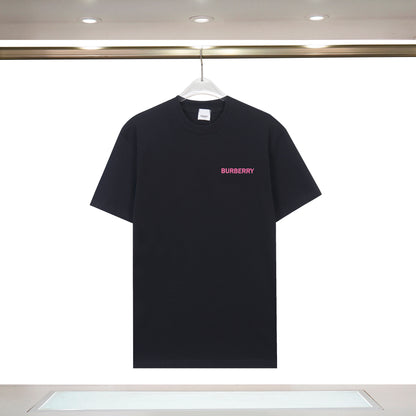 Burberry - T-shirt Burberry avec logo sur la poitrine et motif de laurier à l'arrière - Noir