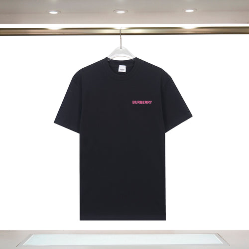 Burberry - T-shirt Burberry avec logo sur la poitrine et motif de laurier à l'arrière - Noir