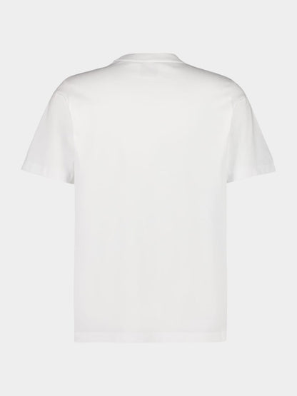 Casablanca - T-shirt Logo Montagne Blanc