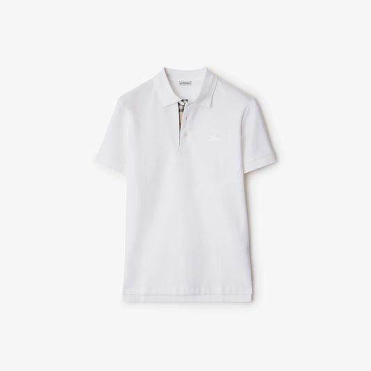 Burberry - Polo en coton Blanc