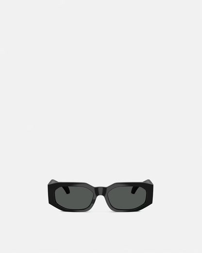 Versace - Lunettes De Soleil Rectangulaires Noir