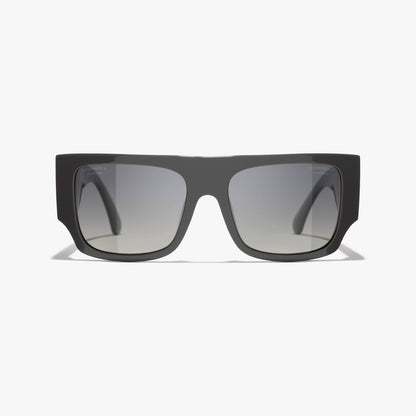 Chanel - Lunettes de soleil carrées Gris