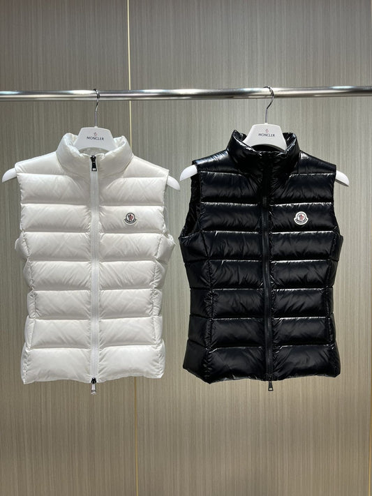 Moncler - Doudoune sans manche Blanc/Noir