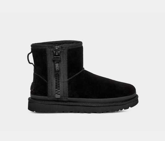 Botte Classic Mini Avec Logo Et Fermeture Éclair Black