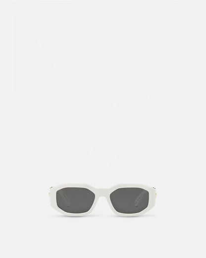 Versace - Lunettes De Soleil Médusa Biggie Blanc