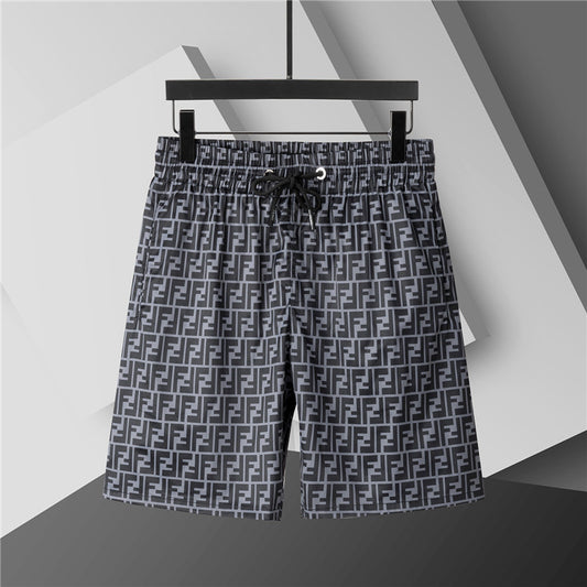 Fendi - Shorts de bain avec motif monogramme FF - Noir