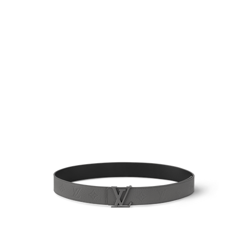 Louis Vuitton - Ceinture LV Taurillon 40 mm réversible Dark Grey