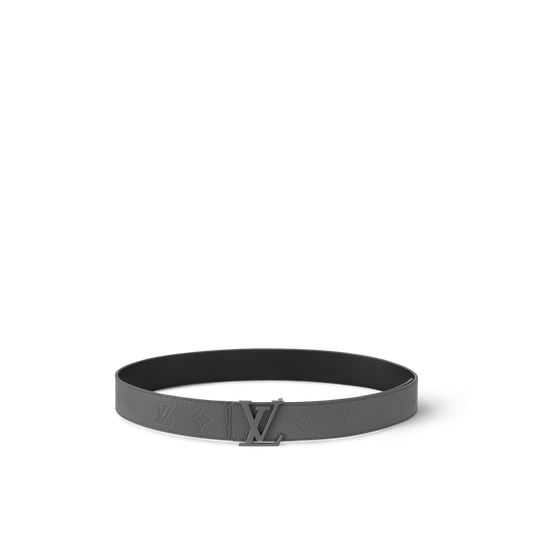 Louis Vuitton - Ceinture LV Taurillon 40 mm réversible Dark Grey