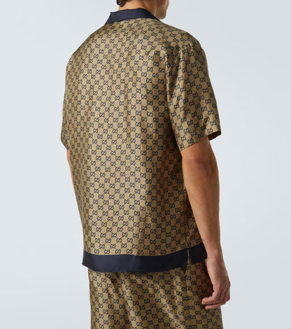 GUCCI - Chemise GG imprimée en soie