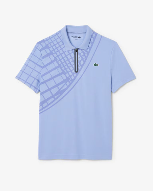 Lacoste - Polo Tennis slim fit Ultra Dry imprimé Violet
